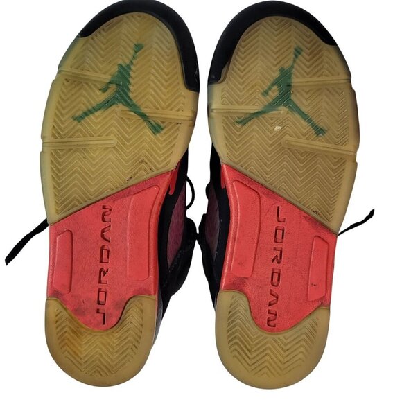 Air Jordan 5 Retro Grapes Black Purple Teal Red Boys Sneakers Size 5Y Nike Air - Picture 8 of 10